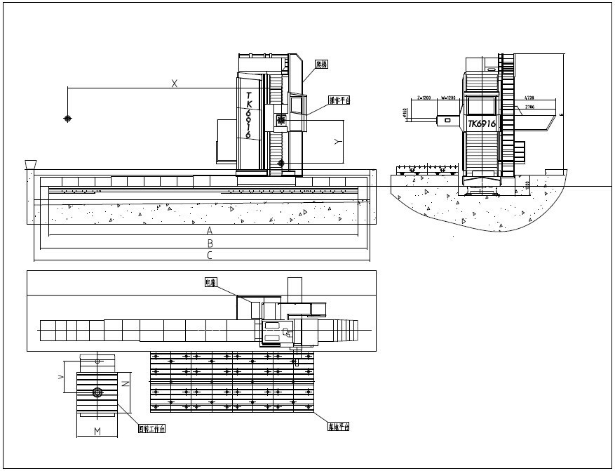 2021 D-F TK6916 Boring Mills, Horizontal, Floor Type | Esco Machine & Supply