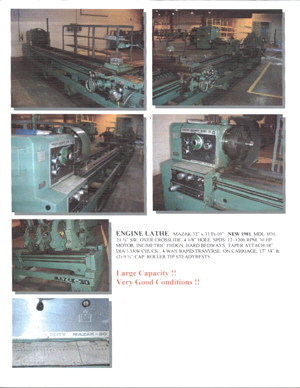 1981 MAZAK H30 Lathes, Engine | Esco Machine & Supply