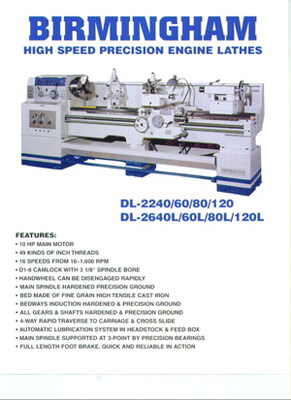 BIRMINGHAM YCL-2680 Gap Lathes | Esco Machine & Supply